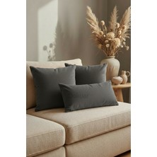 Dokuar Kadife Dokulu Premium Kiremit Düz Polyester Yastık Kırlent Kılıfı