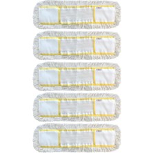 PremiumPort Yedek Nemli Mop Seti, 60 Cm, 5'li Paket, Kolay Temizlik Malzemeleri