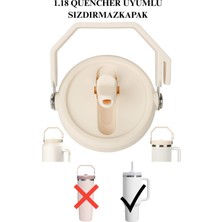 Stanley Quencher 1,18 Lt Uyumlu Sızdırmaz Kapak Kulplu Krem