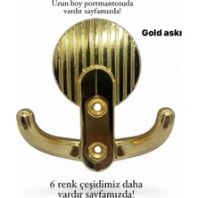 Eymen Meral Aksesuar Hanger Lüx Askı Gold Renk 1. Sınıf Zamak Malzemeden Üretilmiştir (Vidalar Dahil) Dayanıklı ve Uzun Ömürlüdür