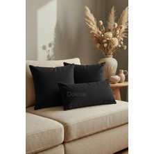 Dokuar Kadife Dokulu Premium Kiremit Düz Polyester Yastık Kırlent Kılıfı