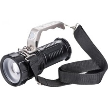 Siv Ticaret Projektör Modeli Zoomlu Şarjlı El Feneri