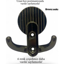 Eymen Meral Aksesuar Hanger Lüx Askı Bronz Renk 1. Sınıf Zamak Malzemeden Üretilmiştir (Vidalar Dahil) Dayanıklı ve Uzun Ömürlüdür