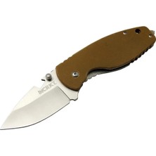 Nemere Crkt 3329 Brw Heat Kamp Çakı 18CM - Metal Sap, Kılıflı, Açacaklı, Perçinli