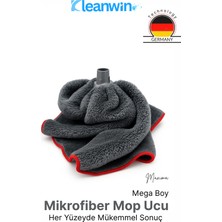 PremiumPort Maxima Gri Mega Boy Mikrofiber Havlu Mop Ucu – Güçlü ve Hızlı Temizlik
