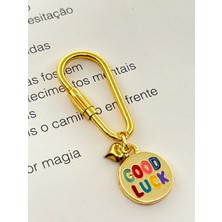 Roshel Charmlı Anahtarlık Good Luck Kalpli Çanta Charm Anahtarlık