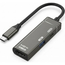 Pileli Store Pilelistore Type-C To HDMI 4K Type-C USB Çevirici ZR1209