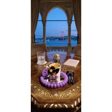 Rivelcandle Aynalı Model Türk Kahvesi Seti Mor Renk (1 Kişilik )