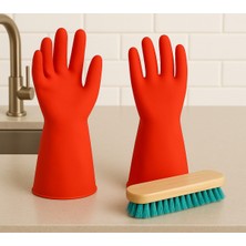 PremiumPort El Halı Yıkama Fırçası ve Temizlik Eldiveni Seti, Pratik ve Dayanıklı