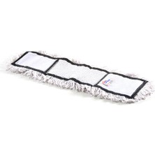 PremiumPort Büyük Pamuklu Temizlik Paspası, 80 Cm, Beyaz, 1 Adet