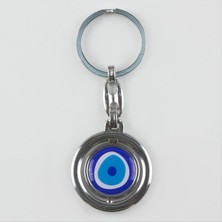 Zero Land Muratech Nazar Figürlü Metal Anahtarlık-Laciver-1