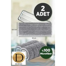 PremiumPort Iki Adet Mikrofiber Tablet Mop Yedek Bez 33X12,5 cm