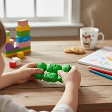 Major Hobi 3D Baskı Sonsuzluk Küpü Infinity Cube – Stres Giderici Zeka Oyuncağı - Yeşil