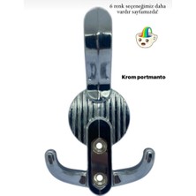 Eymen Meral Aksesuar Hanger Lüx Portmanto Askılığı Krom Renk 1. Sınıf Zamak Malzemeden Üretilmiştir (Vidalar Dahil) Dayanıklı ve Uzun Ömürlüdür