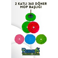PremiumPort Iki Katlı Mikrofiber Havlu Bez ve 360 Döner Moplar Temizlik Seti