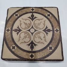 PremiumPort Doğal Taş Dekoratif Banyo Gider Kapağı 10X10 Cm, Şık ve Zarif Tasarım