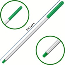 PremiumPort Alüminyum Eloksallı Vidalı Sap, Hafif ve Dayanıklı Tasarım, 140 cm