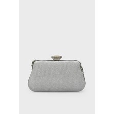 Kanuga Kadın Abiye Çanta Gümüş SHN53