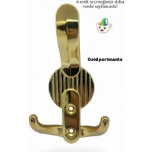 Eymen Meral Aksesuar Hanger Lüx Portmanto Askılığı Gold Renk 1. Sınıf Zamak Malzemeden Üretilmiştir (Vidalar Dahil) Dayanıklı ve Uzun Ömürlüdür