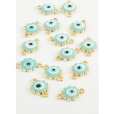 Zero Land Muratech Çiçek Çift Kulplu Mineli Bileklik ve Kolye Ucu Atı 1 Adet-Mi