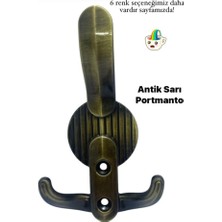 Eymen Meral Aksesuar Hanger Lüx Portmanto Askılığı Antik Sarı Renk 1. Sınıf Zamak Malzemeden Üretilmiştir (Vidalar Dahil) Dayanıklı ve Uzun Ömürlüdür