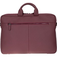 BloominBag Bloom Urban Shell Pro 13-14" Bordeaux Wine Hakiki Deri Laptop / Macbook Çantası