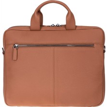 BloominBag Bloom Urban Shell Pro 13-14" Heritage Tan Hakiki Deri Laptop / Macbook Çantası