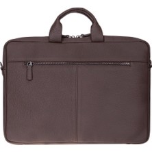 BloominBag Bloom Urban Shell Pro 16" Espresso Brown Hakiki Deri Laptop / Macbook Çantası