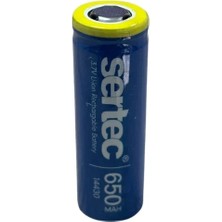 Uslucan Alışveriş Sertec 3.7V Li-Ion 14430 - 650 Mah 1c Şarjlı Pil