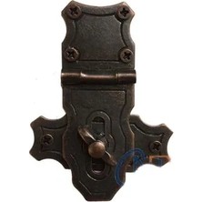 Nemere Dekoratif Anahtarlı Sandık Askısı - 40X55MM, Oksit, 1 Adet