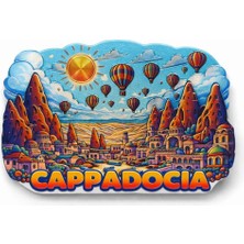 Fredeom Store Kapadokya Temalı Silikon Buzdolabı Magneti Model 5