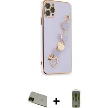 Marsilyan™- iPhone 11 Pro Max Kılıf Nova Işık Prime - Siyah Joko Magic 5d Hayalet Cam + Yeşil Rainbow Kamera Lens Koruma Cam