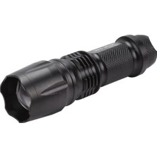 Siv Ticaret Gold Orion Km-84 Tasarruflu Şarjlı Zoomlu Metal El Feneri Kemer Klipsli ( Lisinya )