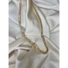 Roha Çelik Gold Baget Su Yolu Kolye