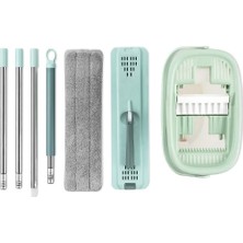 PremiumPort Yeşil Mikrofiber Flat Tablet Mop, Kolay ve Etkili Temizlik Aracı