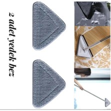 PremiumPort Iki Adet Üçgen Mop Yedek Bezi, Temizlik Için Pratik ve Dayanıklı