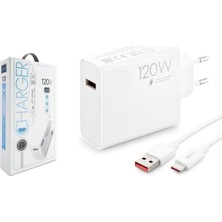 Anka Cep Cep Telefonu Aksesuarları Vivo V40 Lite Uyumlu 120W Type-C Kablolu Turbo Ev Tipi Şarj Aleti SG41