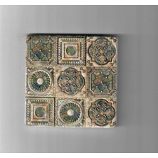 PremiumPort Doğal Taş Dekoratif Banyo Gider Kapağı, 10X10 Cm, Şık ve Zarif Tasarım