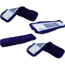PremiumPort Blue Ekstra Nemli Mop 5'li Paket 50CM 170GR, Pratik ve Hızlı Temizlik Seti