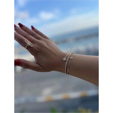 Roha Yüksek Kalite Paslanmaz Çelik Lodestar Bilezik/yüzük Set