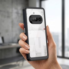 Caseonn Nothing Phone (3A) Kılıf Kamera Korumalı Darbe Emici Şeffaf Arka Kapak Siyah