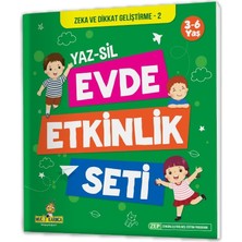 Yükselen Zeka 2-4 Yaş Evde Etkinlik Ilk Dikkat Geliştirme Kitabım Yaz-Sil Kitap