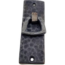 Renas Store Antika Tarz Dekoratif Pirinç Dik Dövme Mobilya Kulbu - 90X31 Mm, Oksit