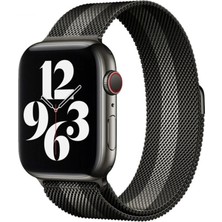 Luord-Store Watch 38MM Metal Mıknatıslı Kordon - Siyah-Beyaz