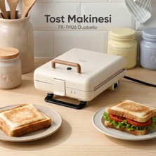 Fressi Tost ve Izgara Makinesi Duobello 4 Dilim Tam Açılır | Çıkarabilir Yapışmaz Plakalı | TM26