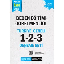 Pegem Akademi Yayıncılık 2026 Meb Ags Öabt Beden Eğitimi Öğretmenliği Tamamı Çözümlü Türkiye Geneli 1-2-3 (3'lü Deneme Seti)