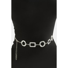 Zero Land Muratech Kare Halka Metal Zincir Kemer - Sarı