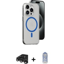 Marsilyan™- iPhone 15 Pro Kılıf Odak Form Özel Seri - Siyah Joko Magic 5d Cam + Titanyum Gri Raze Metal Kamera Lens