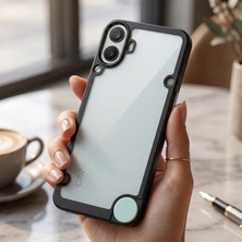 Caseonn Nothing Cmf Phone 1 Kılıf Kamera Korumalı Darbe Emici Şeffaf Arka Kapak Siyah
