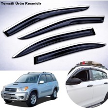 Caraks Toyota Rav4 Mügen Cam Rüzgarlığı Abs Krom Nikelajlı Cam Rüzgarlığı 2007-2012 Arası 4 Lü Set